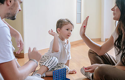 Imagen de una familia feliz